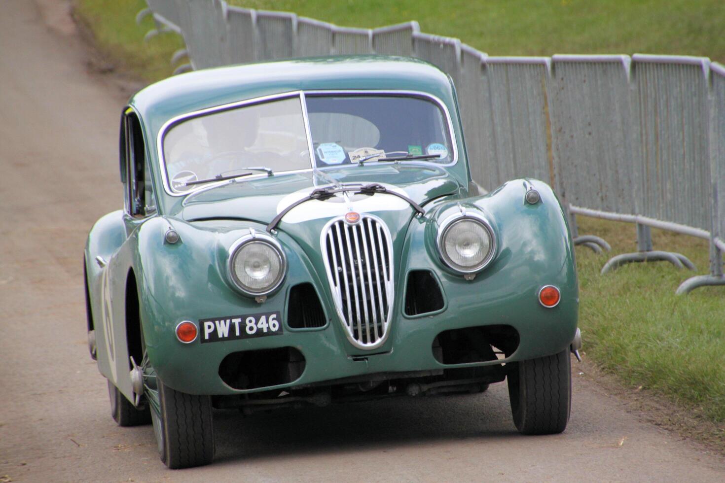 Malpas in Cheshire in the UK in September 2023. A view of a Classic Car photo