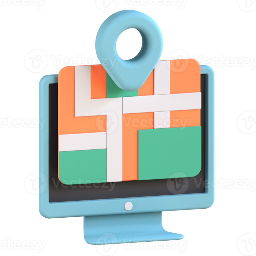 3D Illustration navigation png
