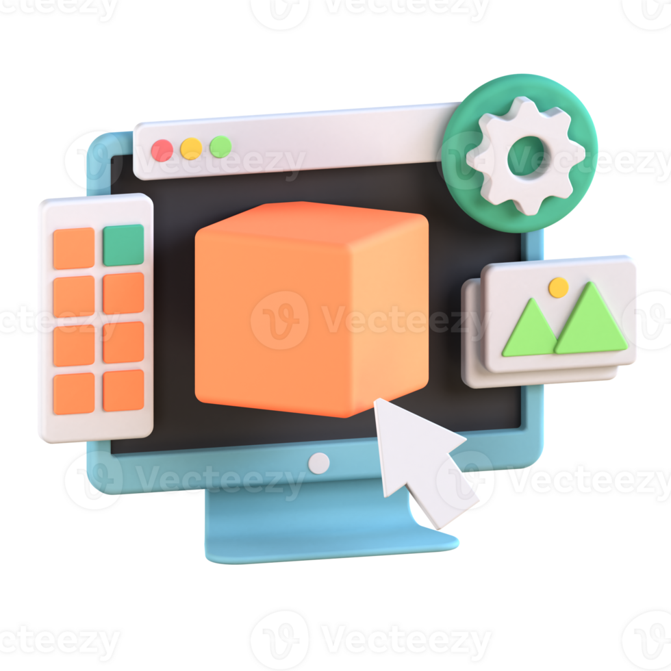 3D Illustration design software png