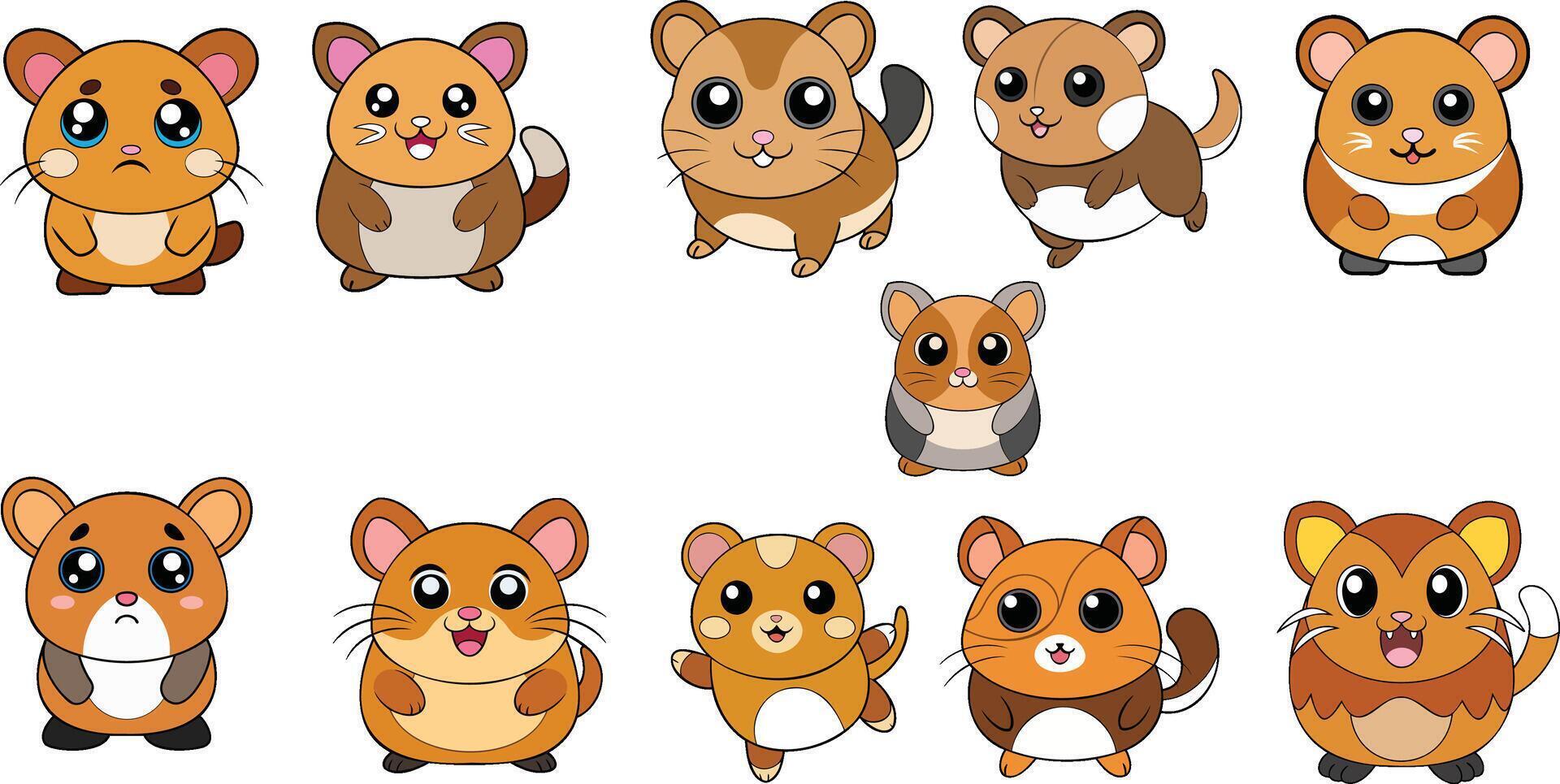 Campbell Dwarf Hamster design ,animal design vector