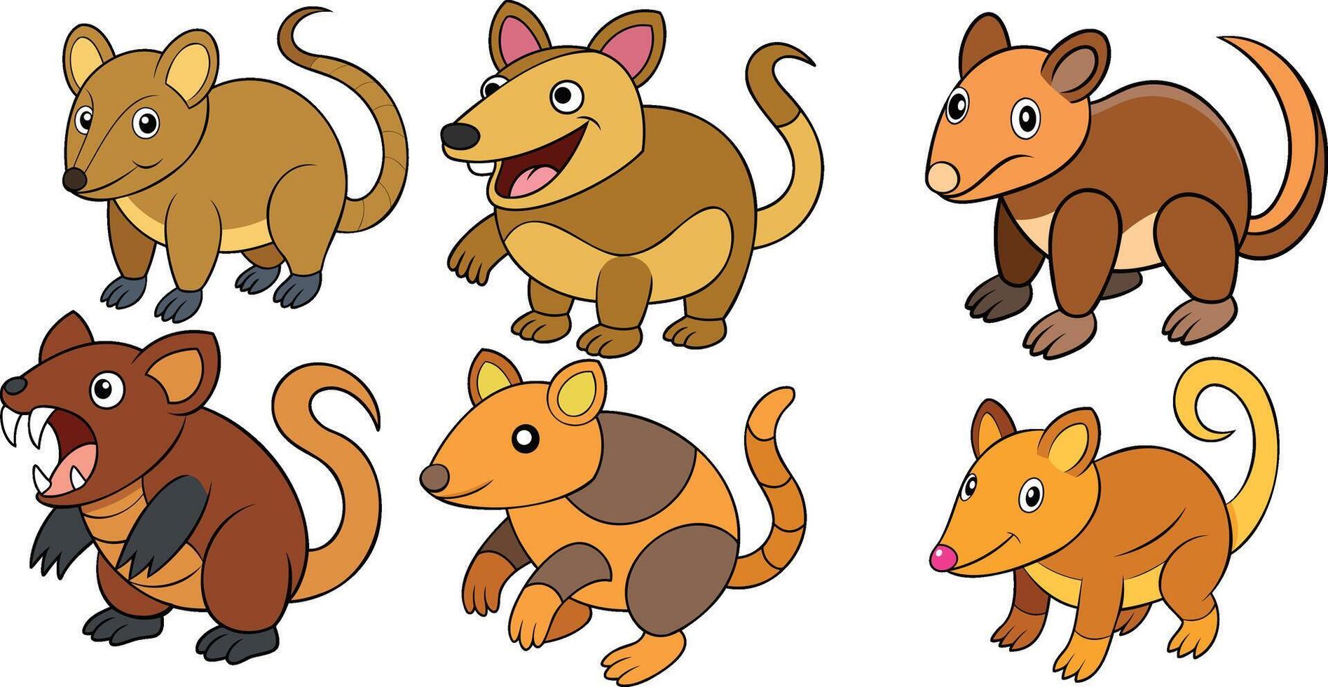 Cuban Solenodon flat design ,animal design vector
