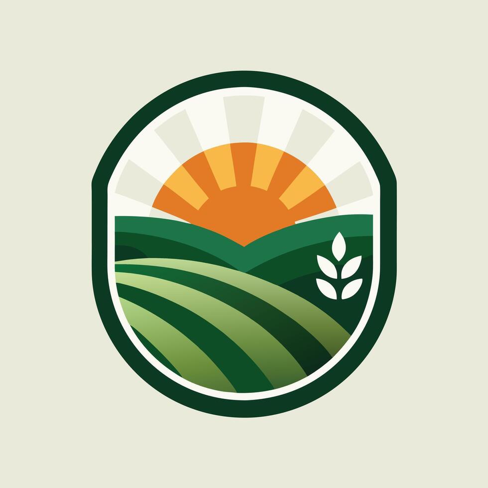 Agriculture Logo illustrationon white background vector