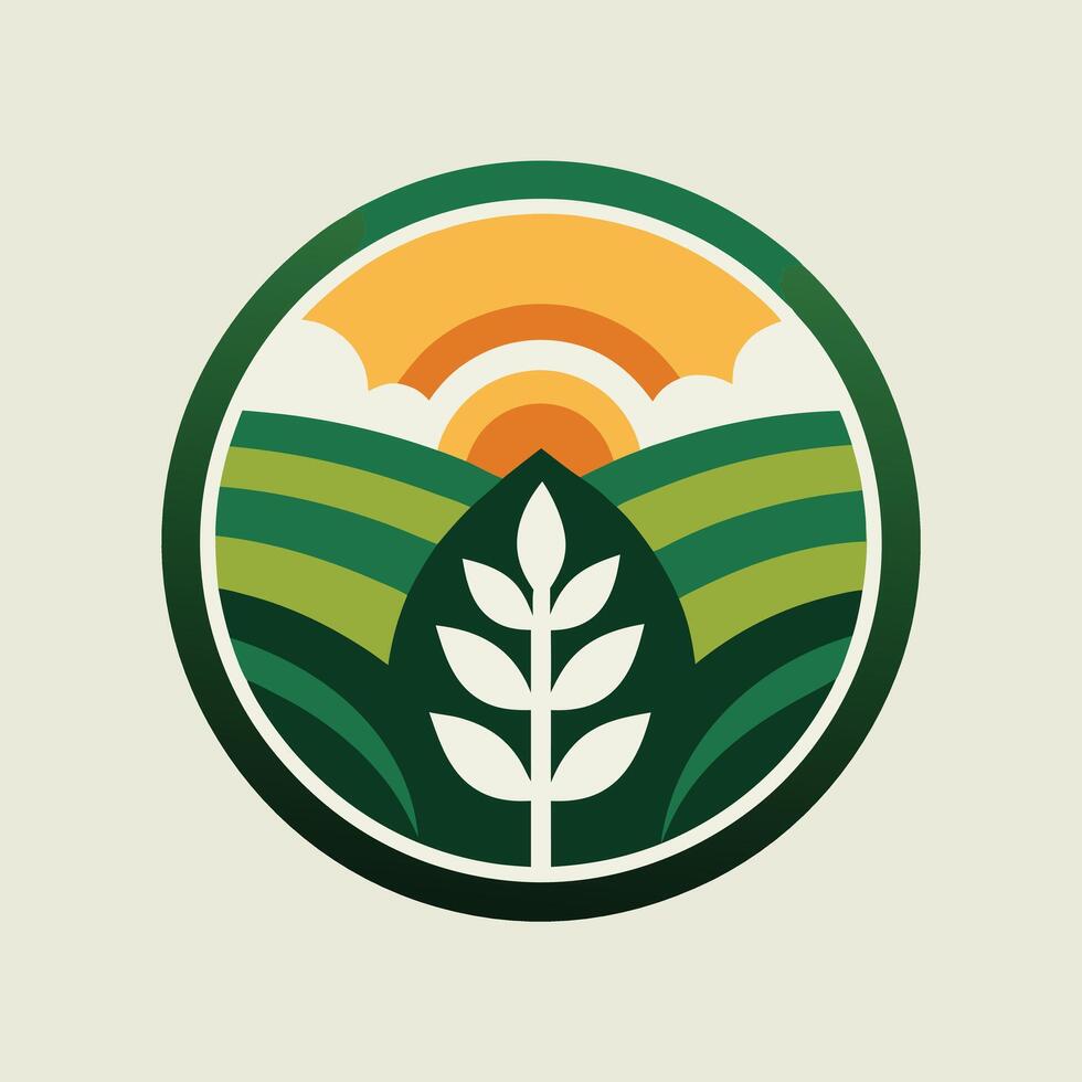 Agriculture Logo illustrationon white background vector