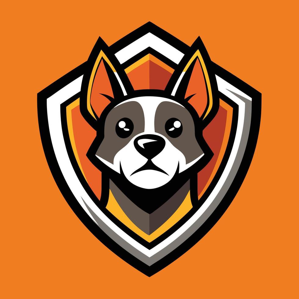 Pet Logo Illustration On solid background vector