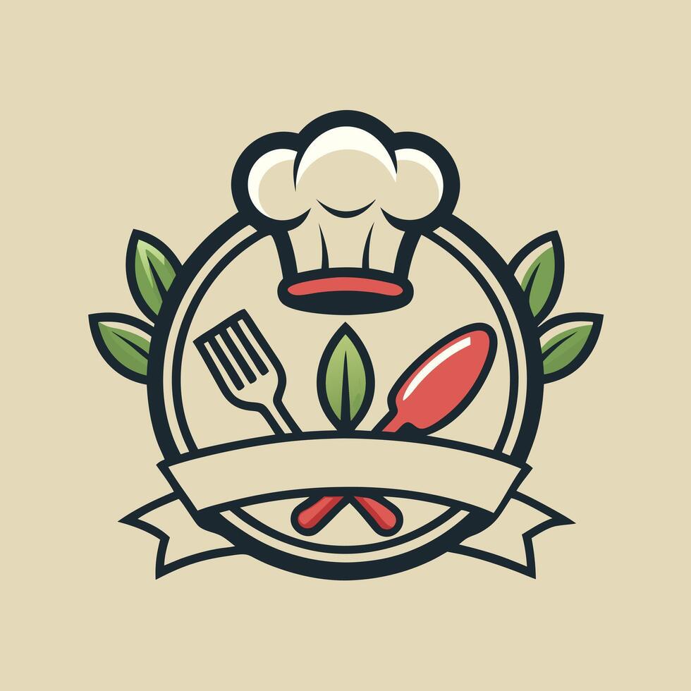 cooking logo illustration on solid background 47197478 Vector Art at ...