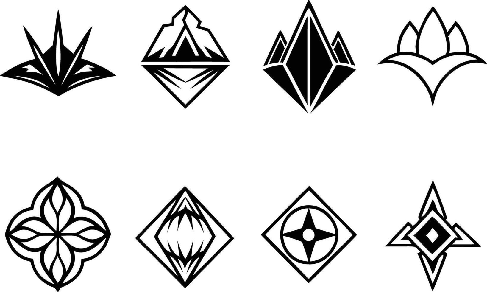 set off minimal logo and icon illustration black and white vector