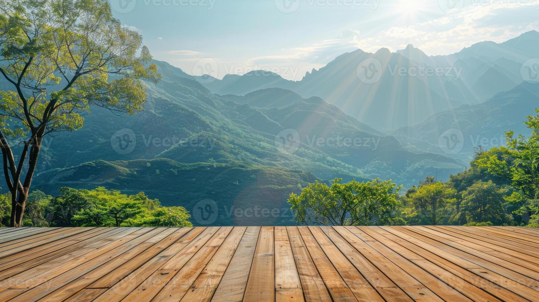 Wooden Flooring in the Mountains photo
