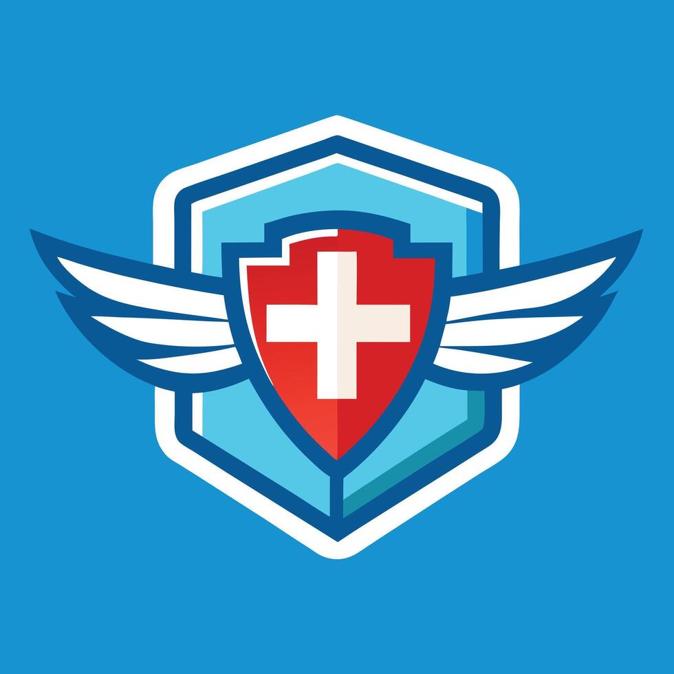 Medical Logo Illustration on solid background vector