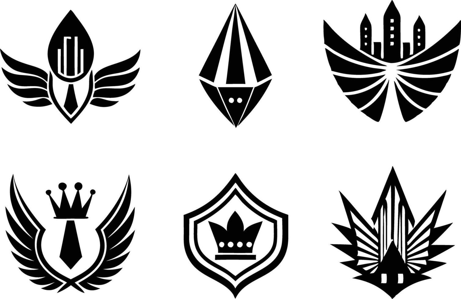 set off minimal corporate logo illustration black and white vector