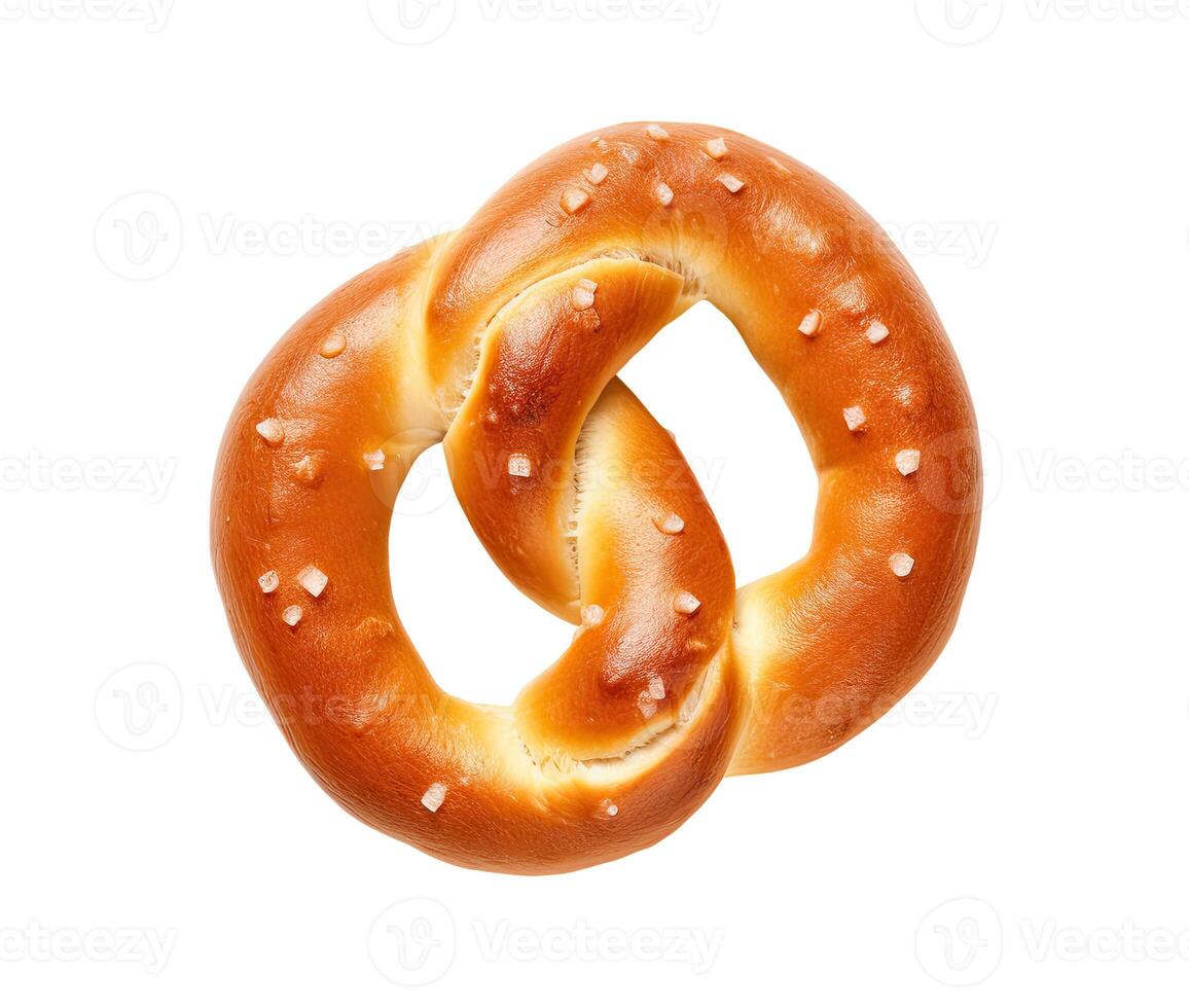 Pretzel, Isolated on White photo