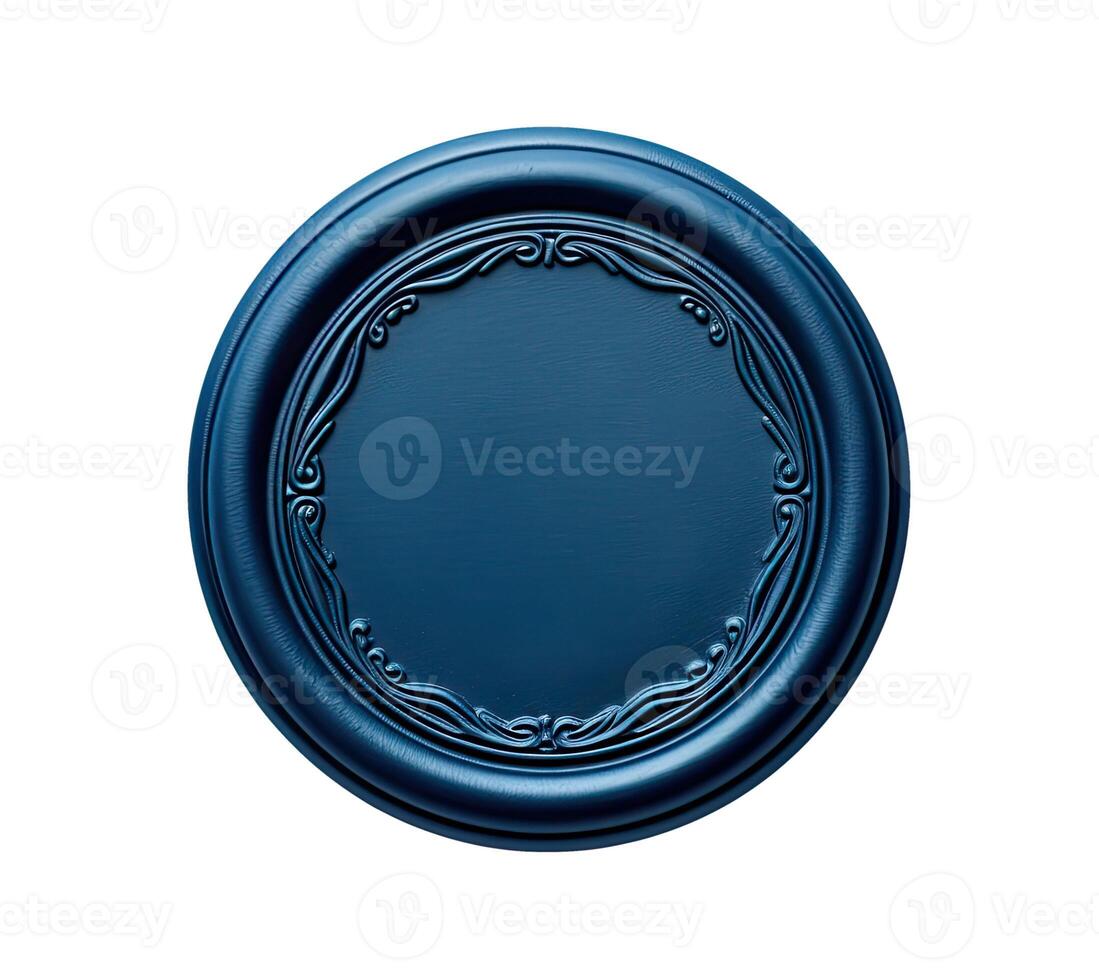 Wax Seal, Isolated on White photo
