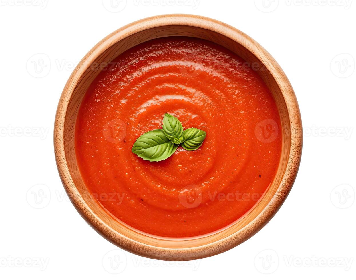 Tomato Soup, Isolated on White photo