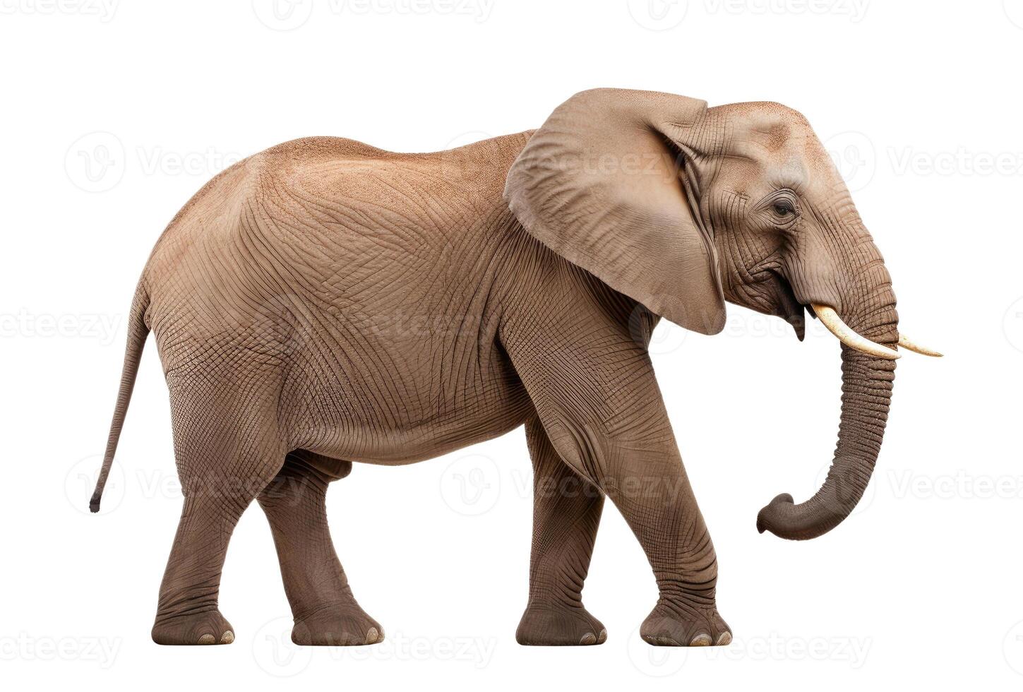 Elephant, Isolated on White photo