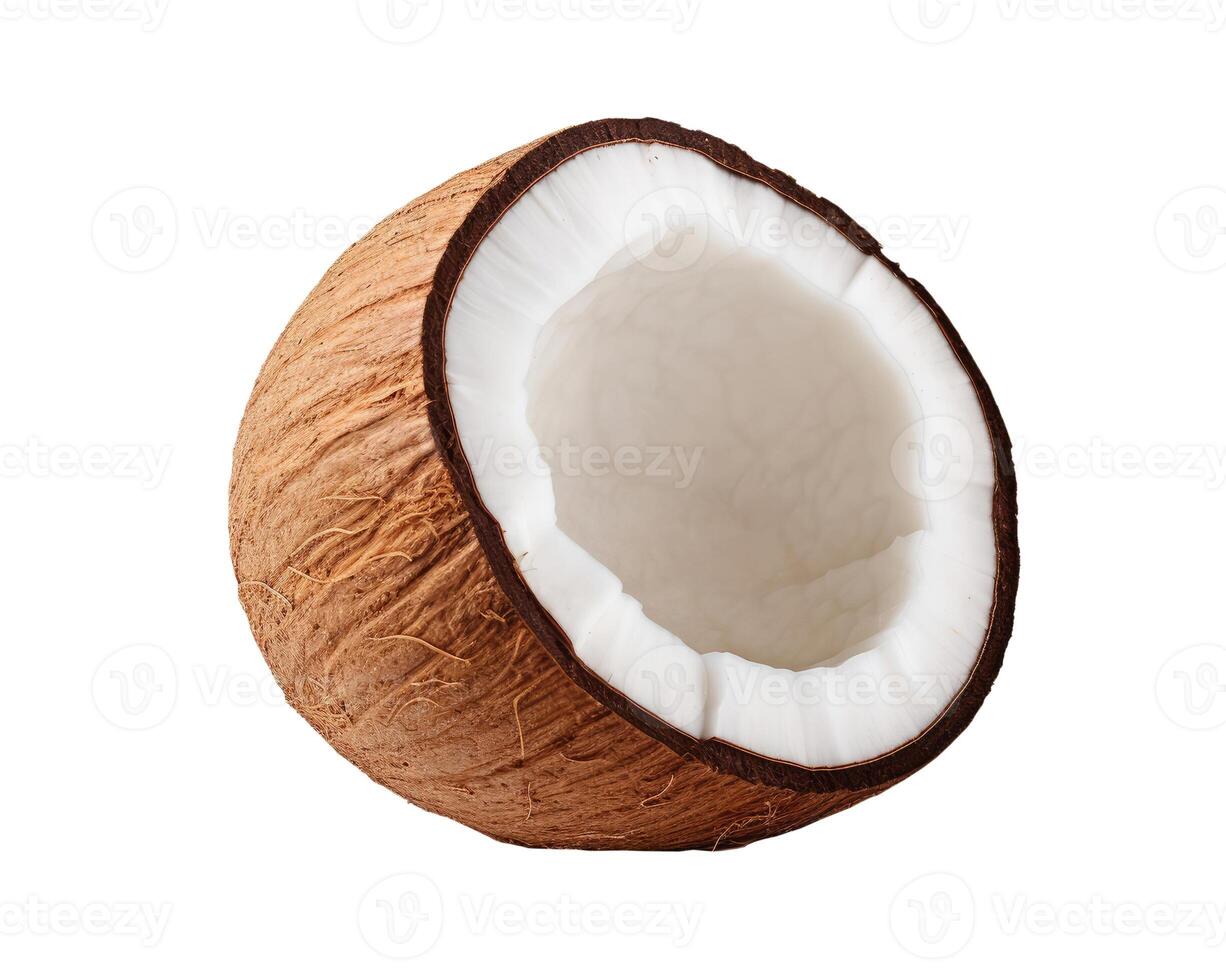 Coconut, Isolated on White photo