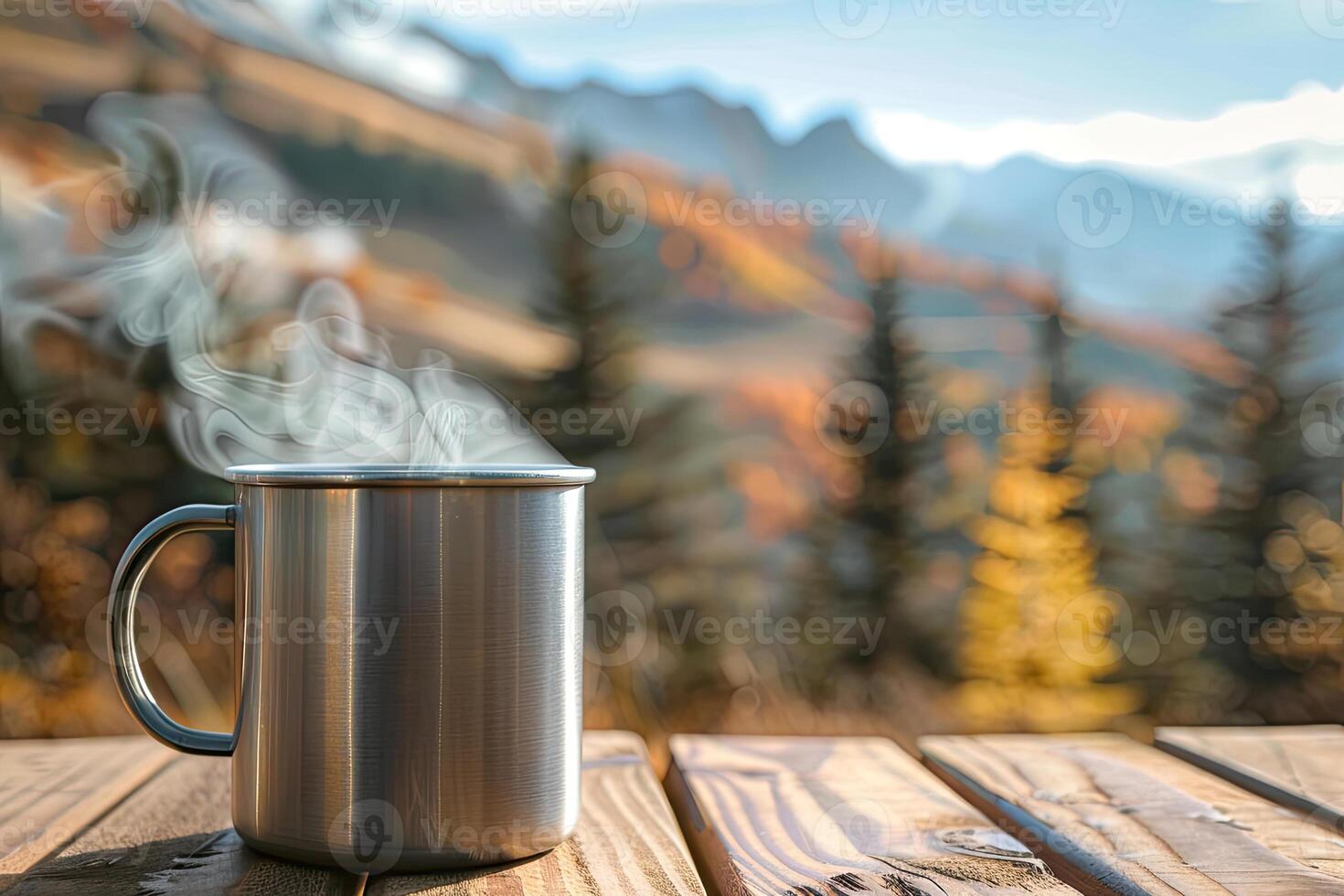 Touristic Mug on a Table photo