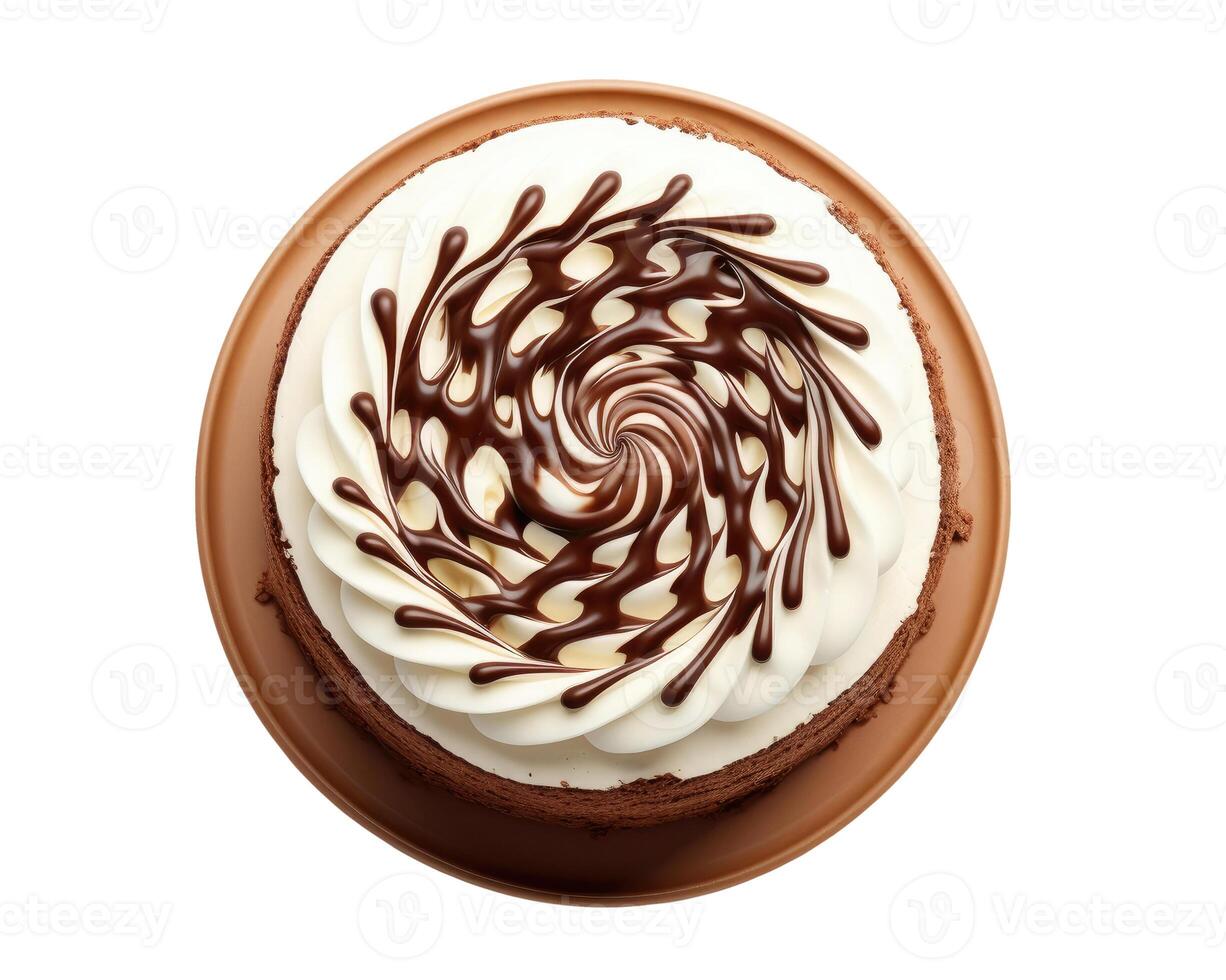 Birthday Cake, Isolated on White photo