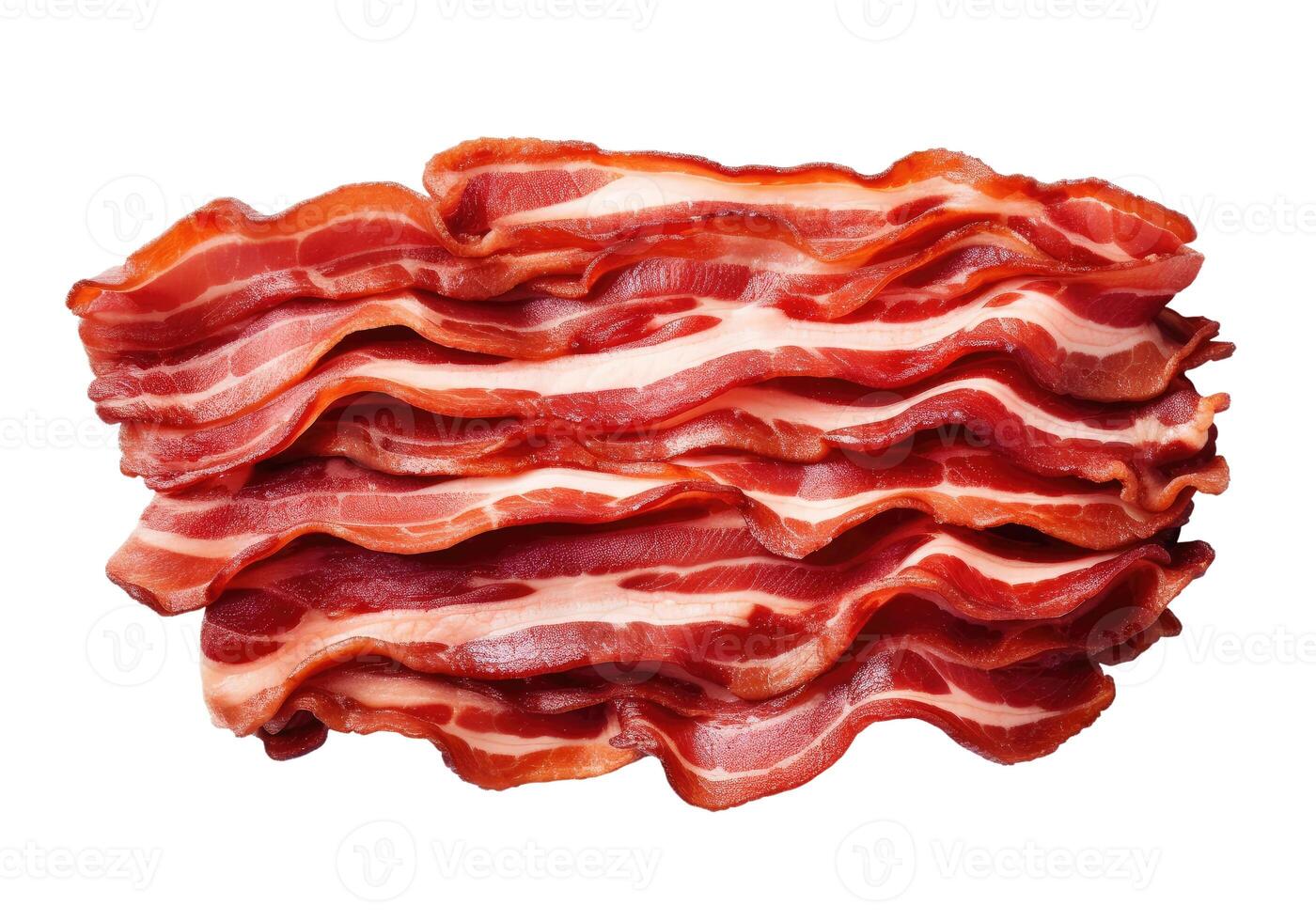 Bacon, Isolated on White photo