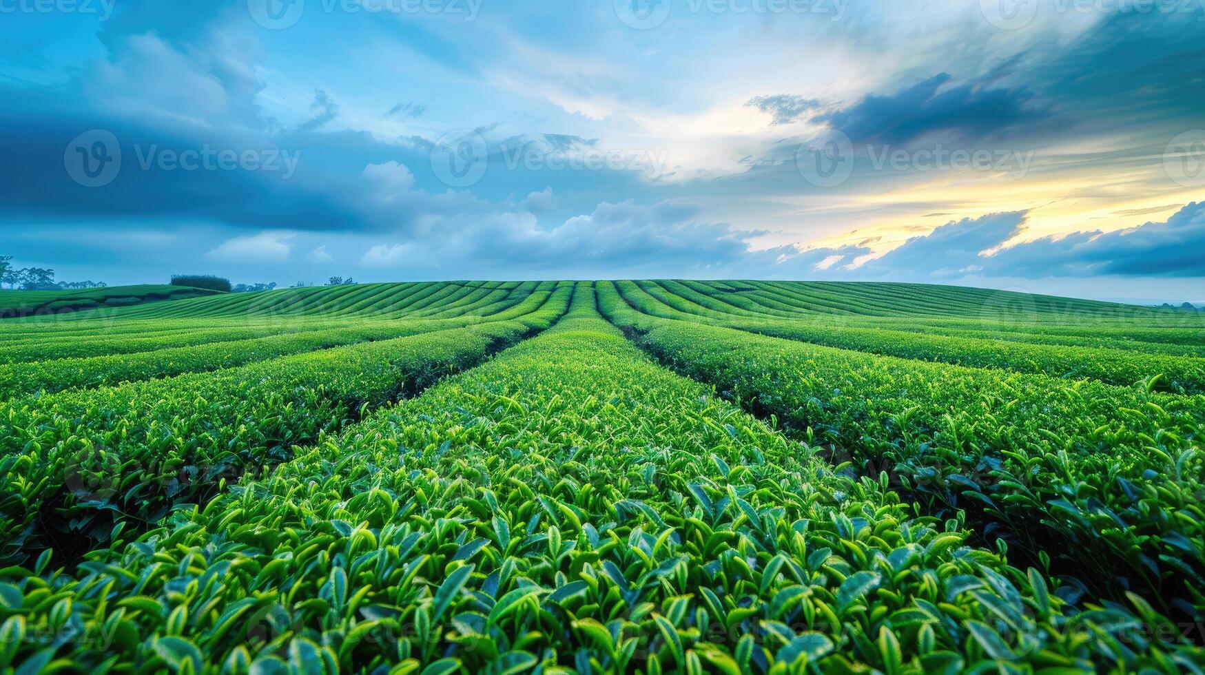 Tea Plantation Rows photo