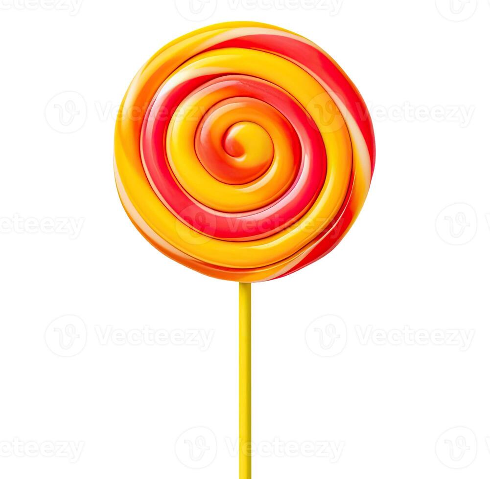 Lollipop, Isolated on White photo