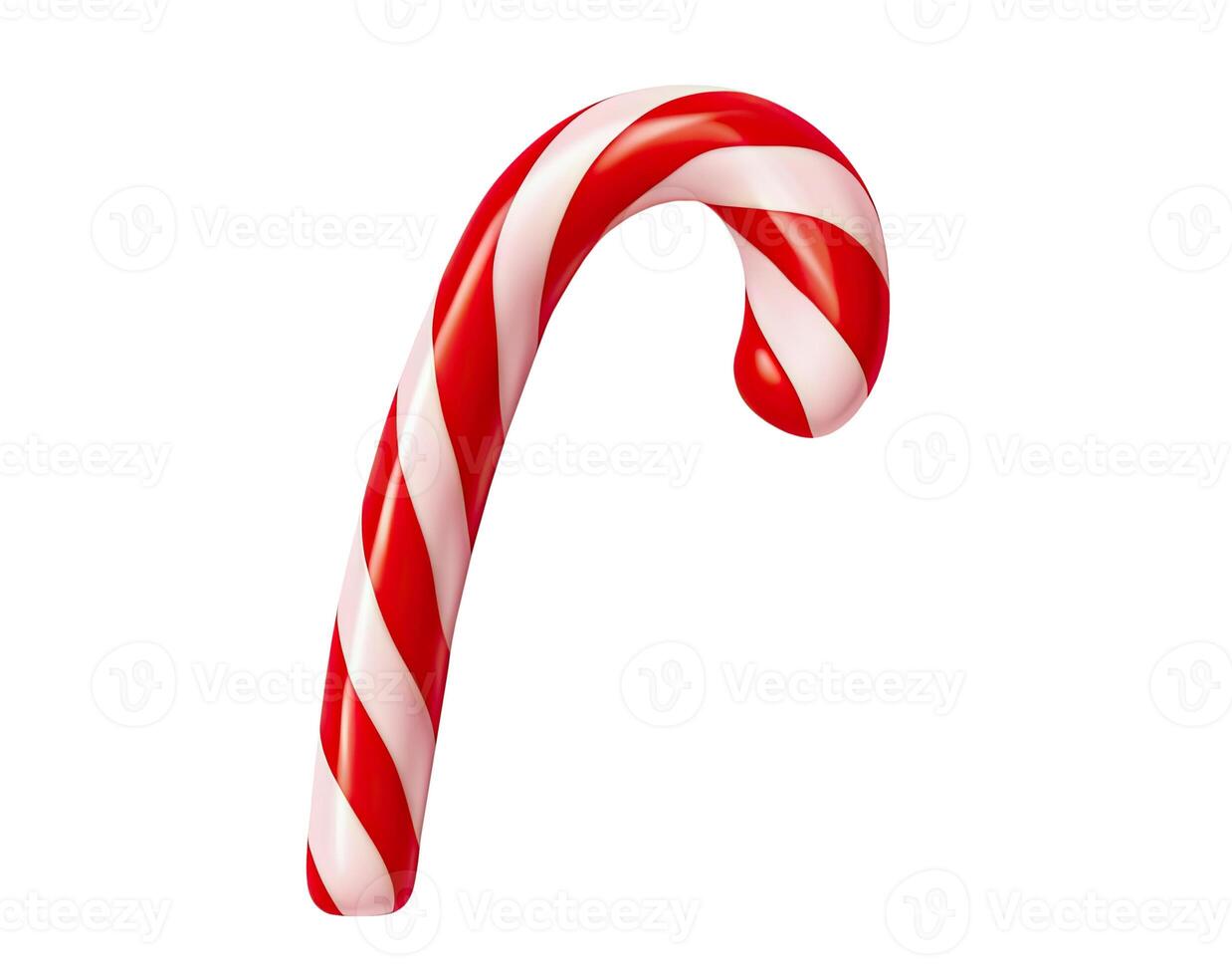 Candy Cane, Isolated on White photo