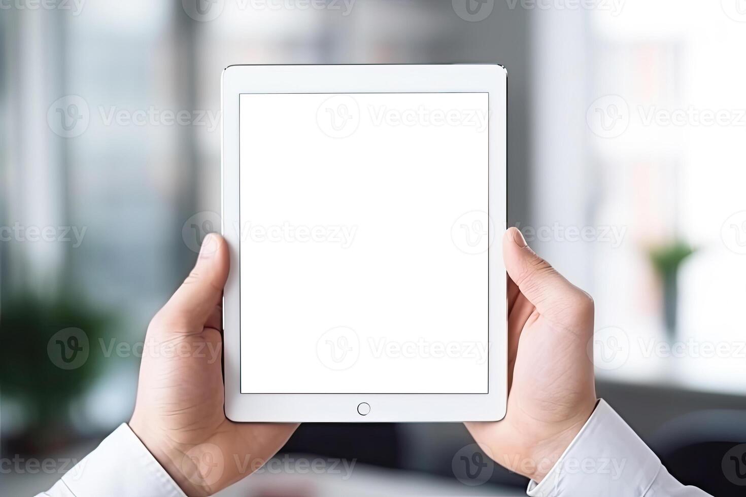 Man with Tablet PC photo