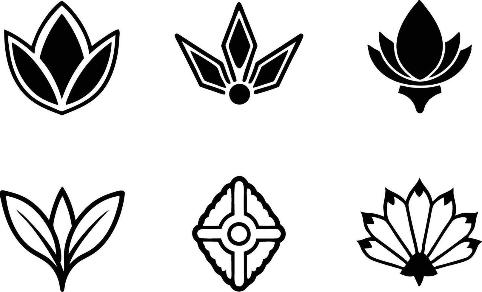 set off minimal logo and icon illustration black and white vector