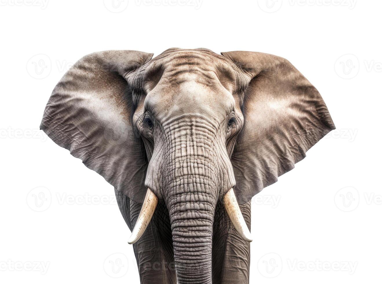 Elephant, Isolated on White photo