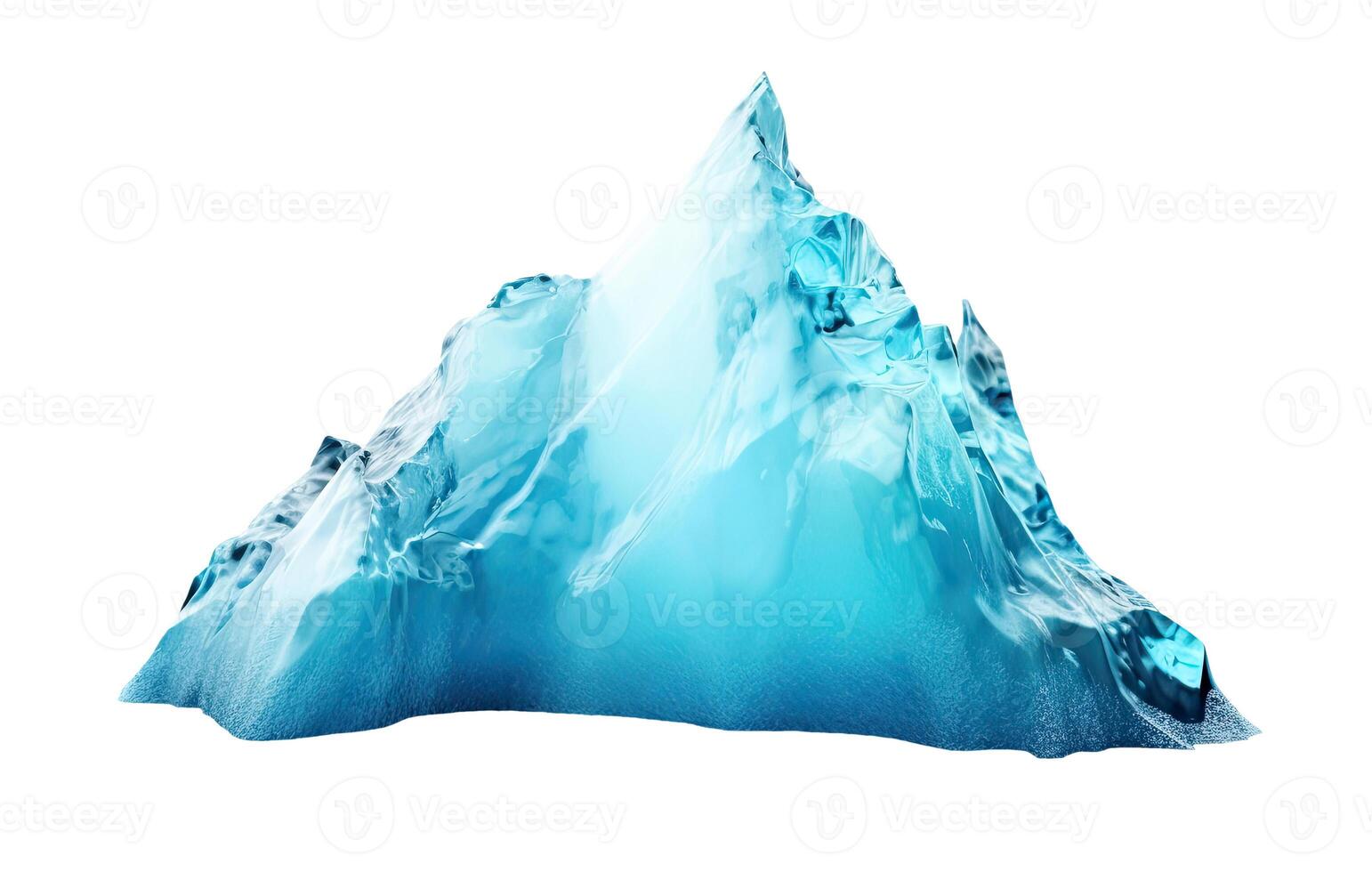 Iceberg, Isolated on White photo