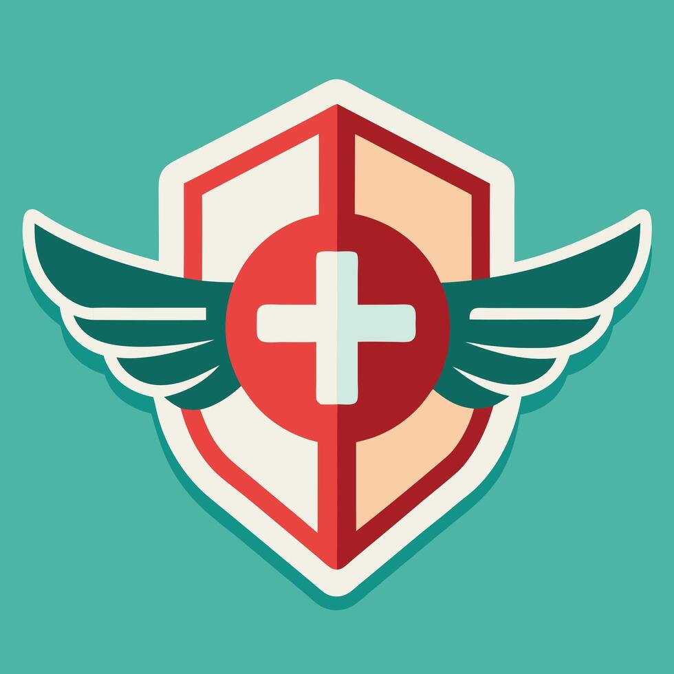 Medical Logo Illustration on solid background vector