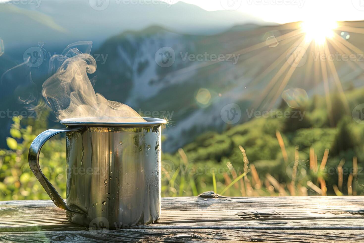 Touristic Mug on a Table photo