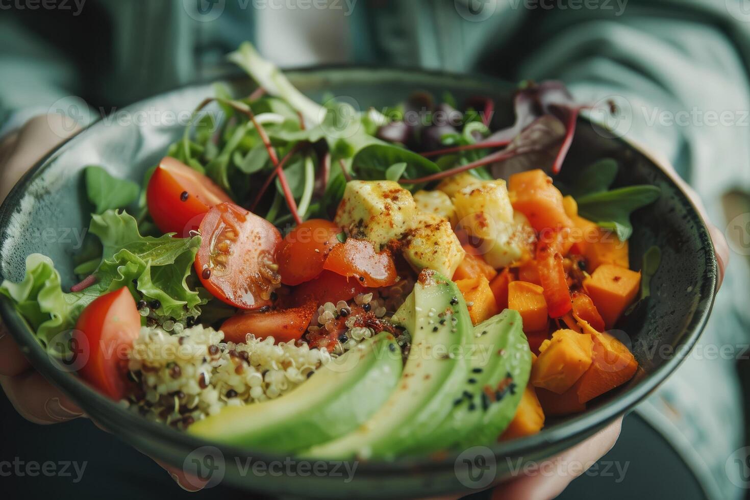 Vegetables with quinoa photo
