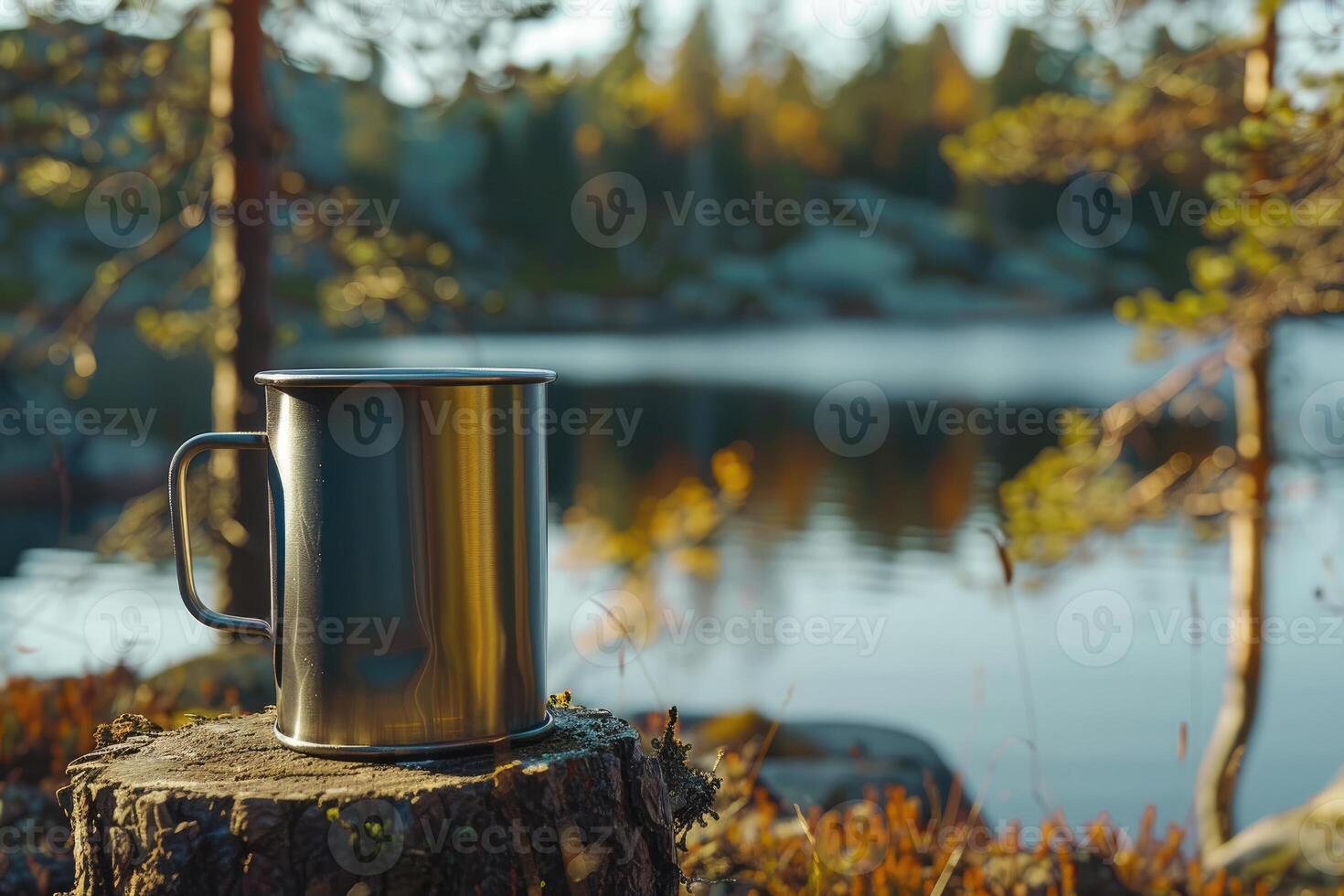 Touristic Mug on a Stump photo