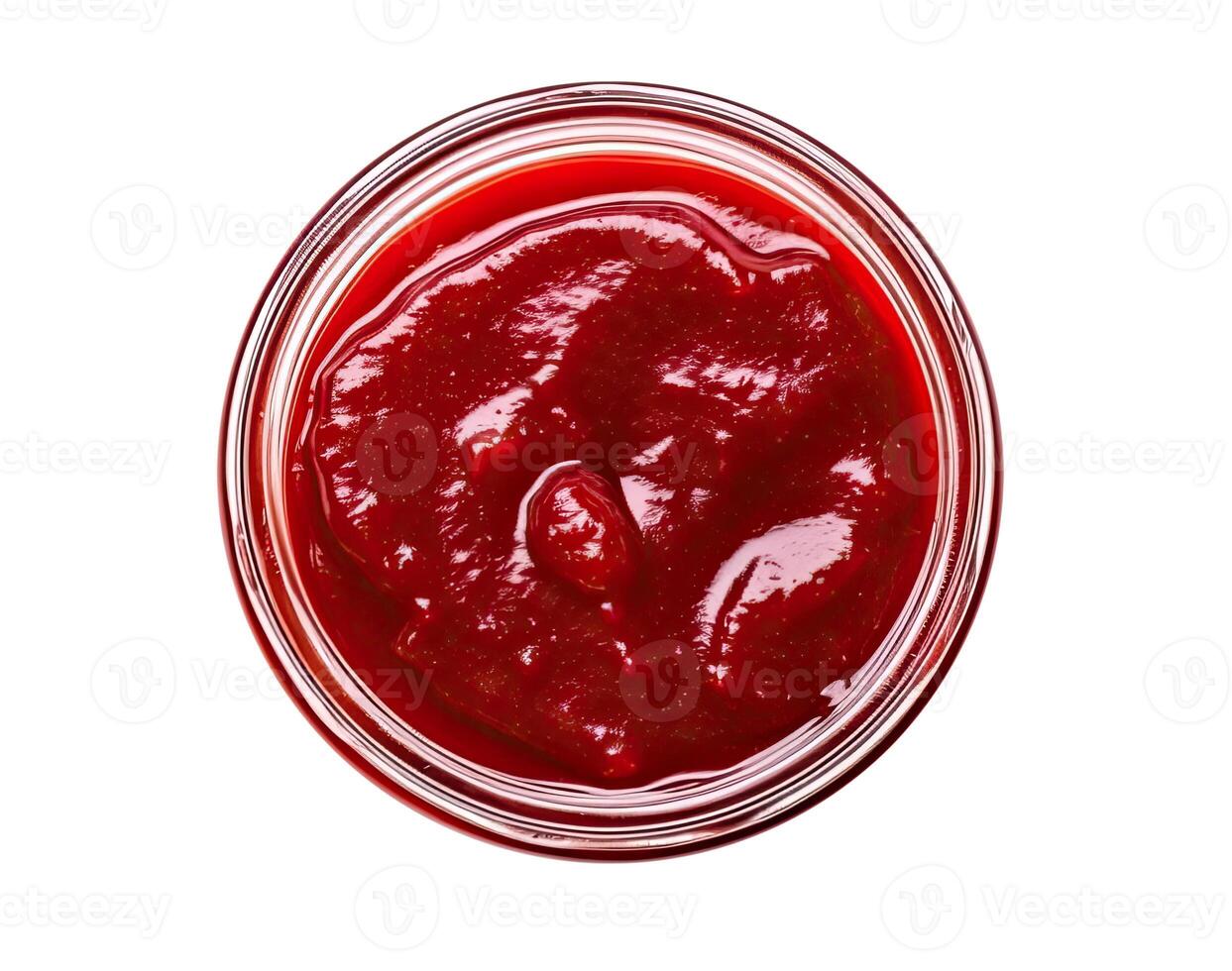 Jar with Jam, Isolated on White photo