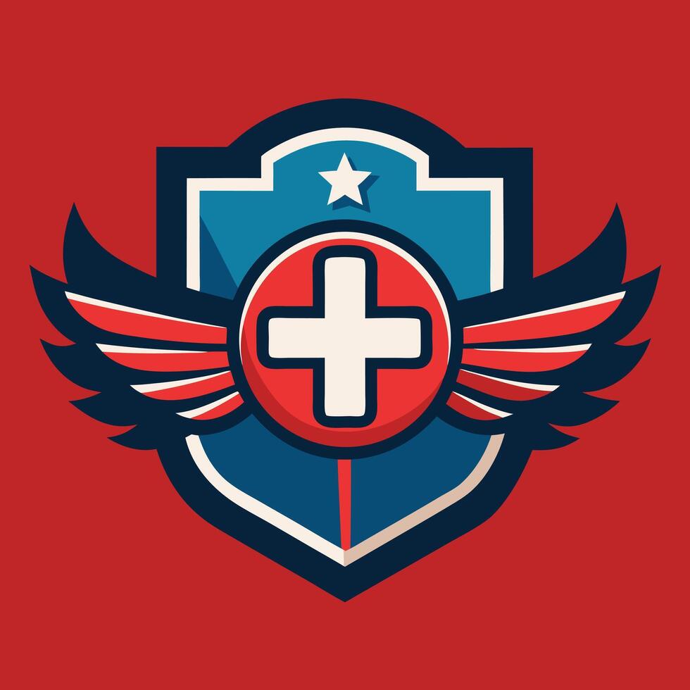 Medical Logo Illustration on solid background vector
