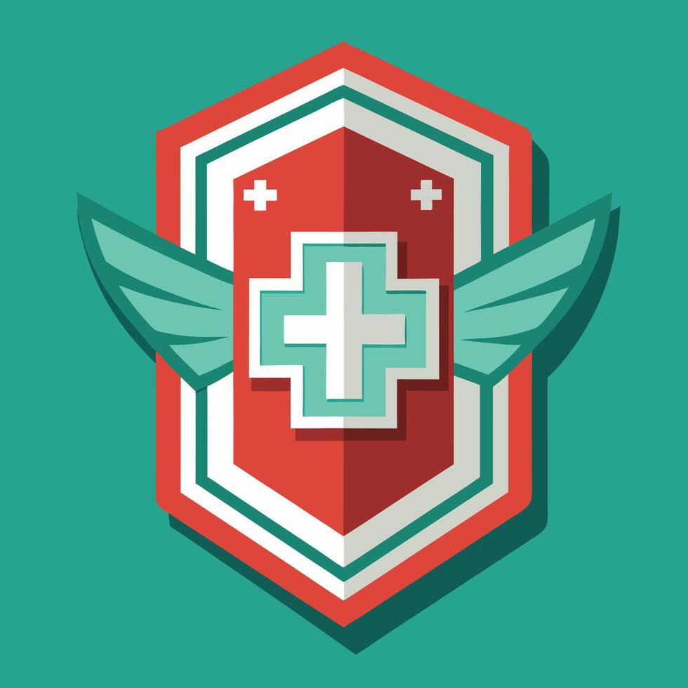 Medical Logo Illustration on solid background vector