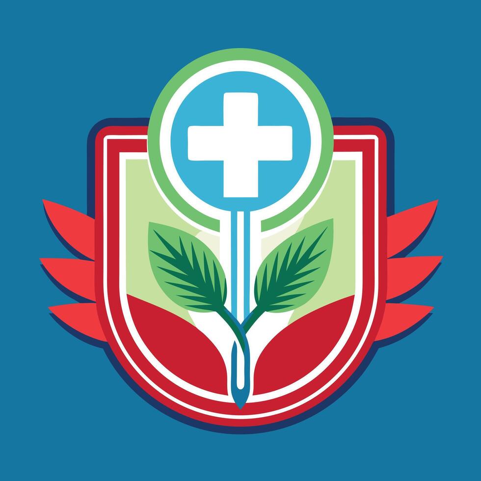 Medical Logo Illustration on solid background vector