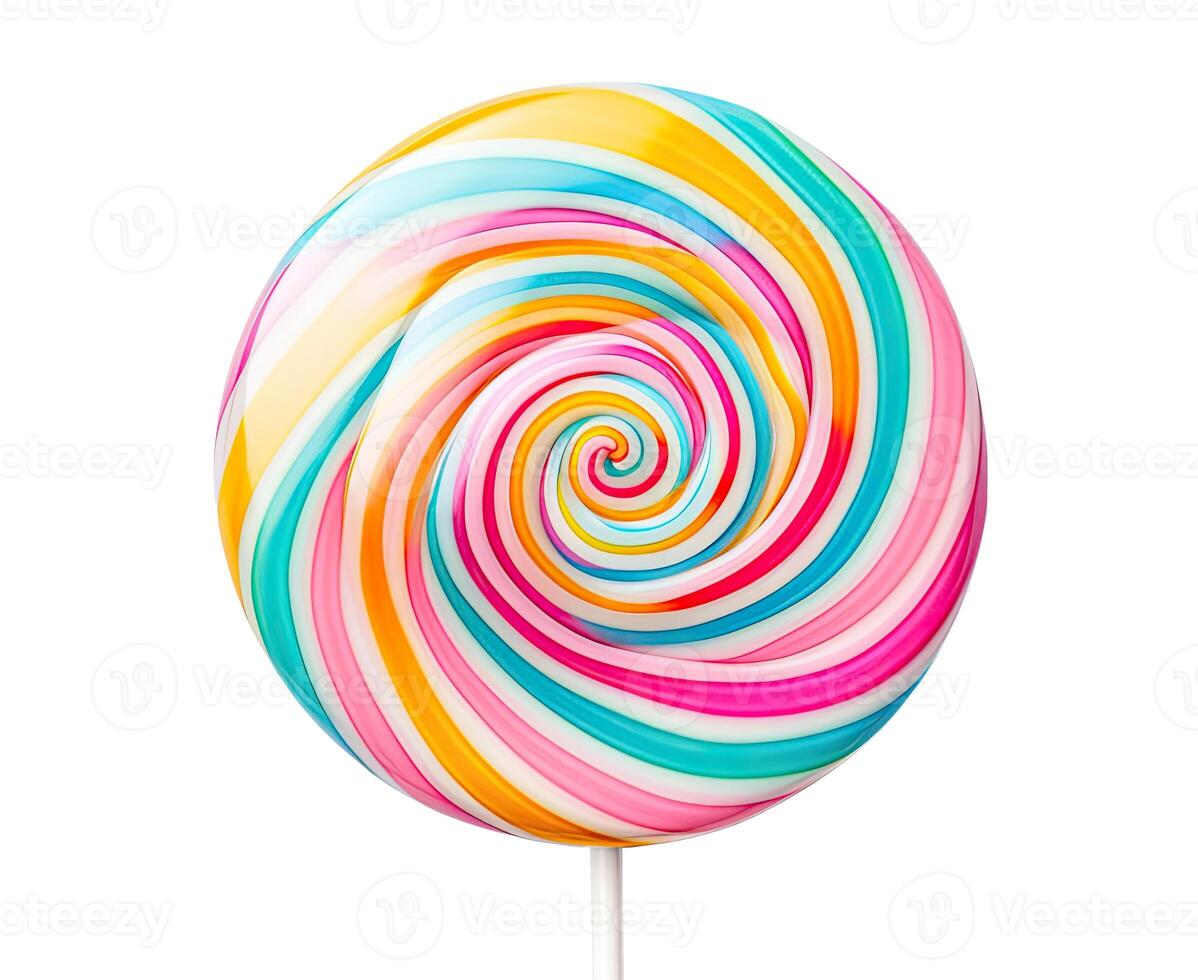 Lollipop, Isolated on White photo