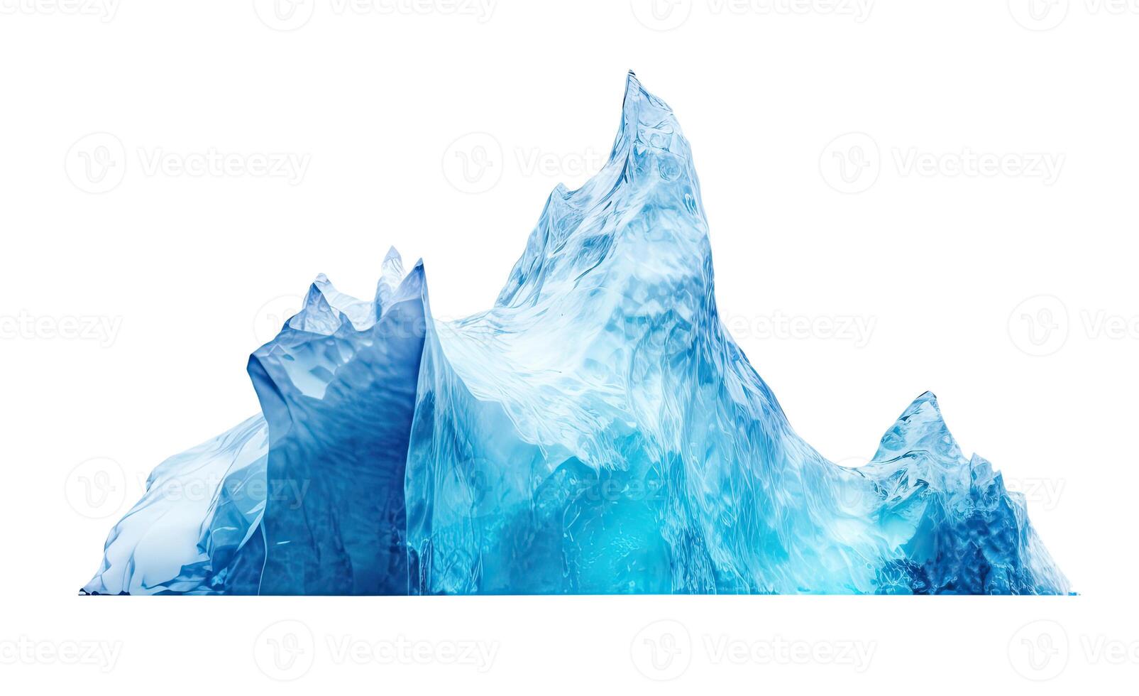 Iceberg, Isolated on White photo