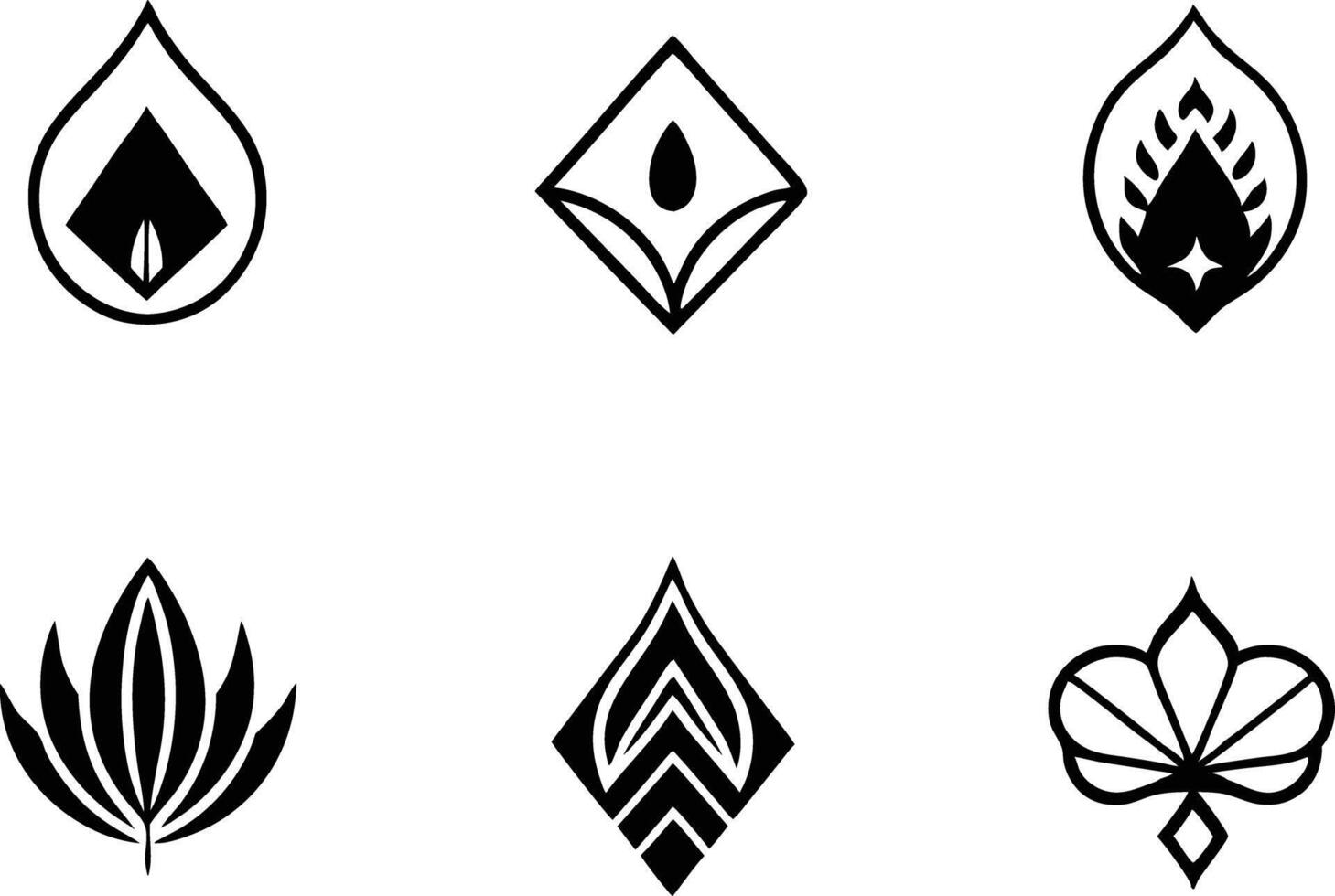 set off minimal logo and icon illustration black and white vector