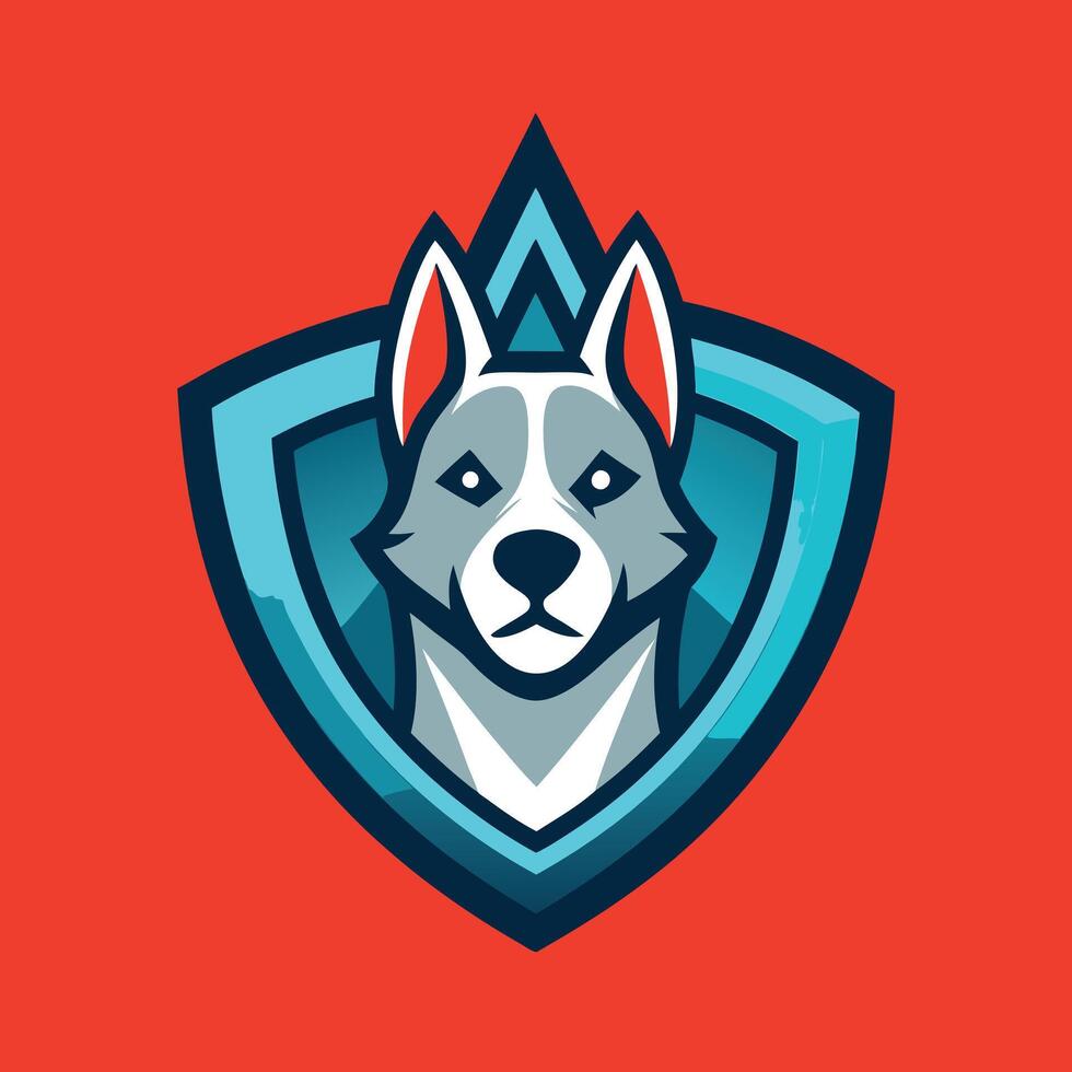 Pet Logo Illustration On solid background vector