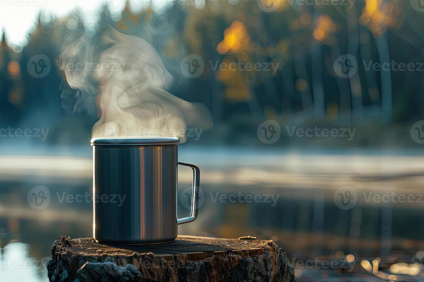 Touristic Mug on a Stump photo