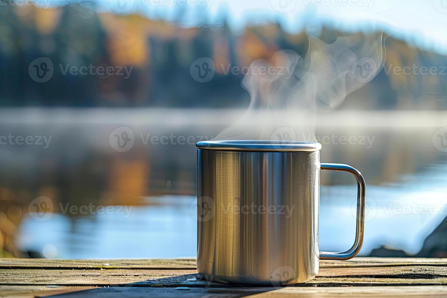 Touristic Mug on a Table photo