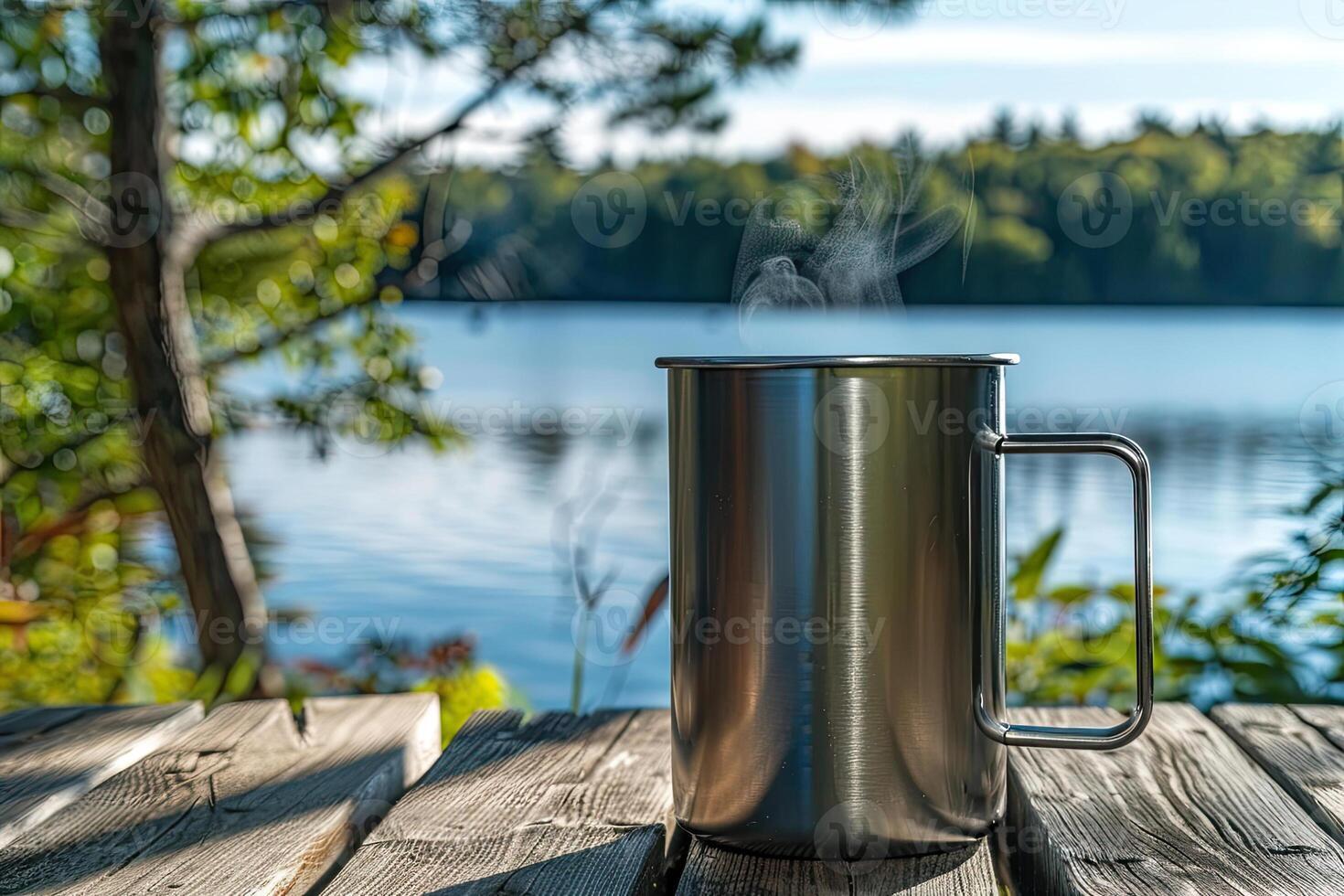 Touristic Mug on a Table photo
