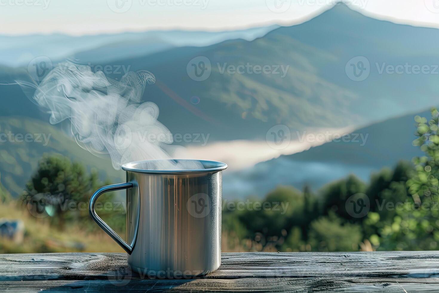 Touristic Mug on a Table photo