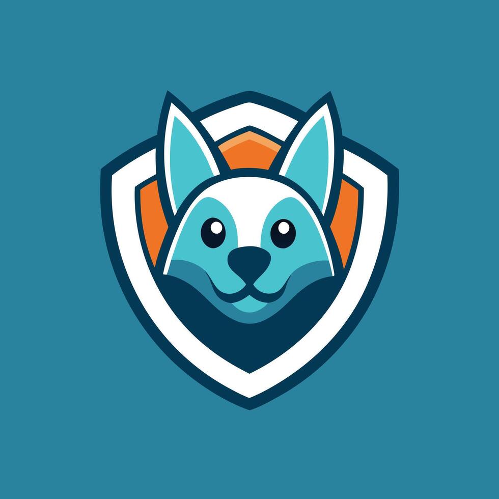 Pet Logo Illustration On solid background vector