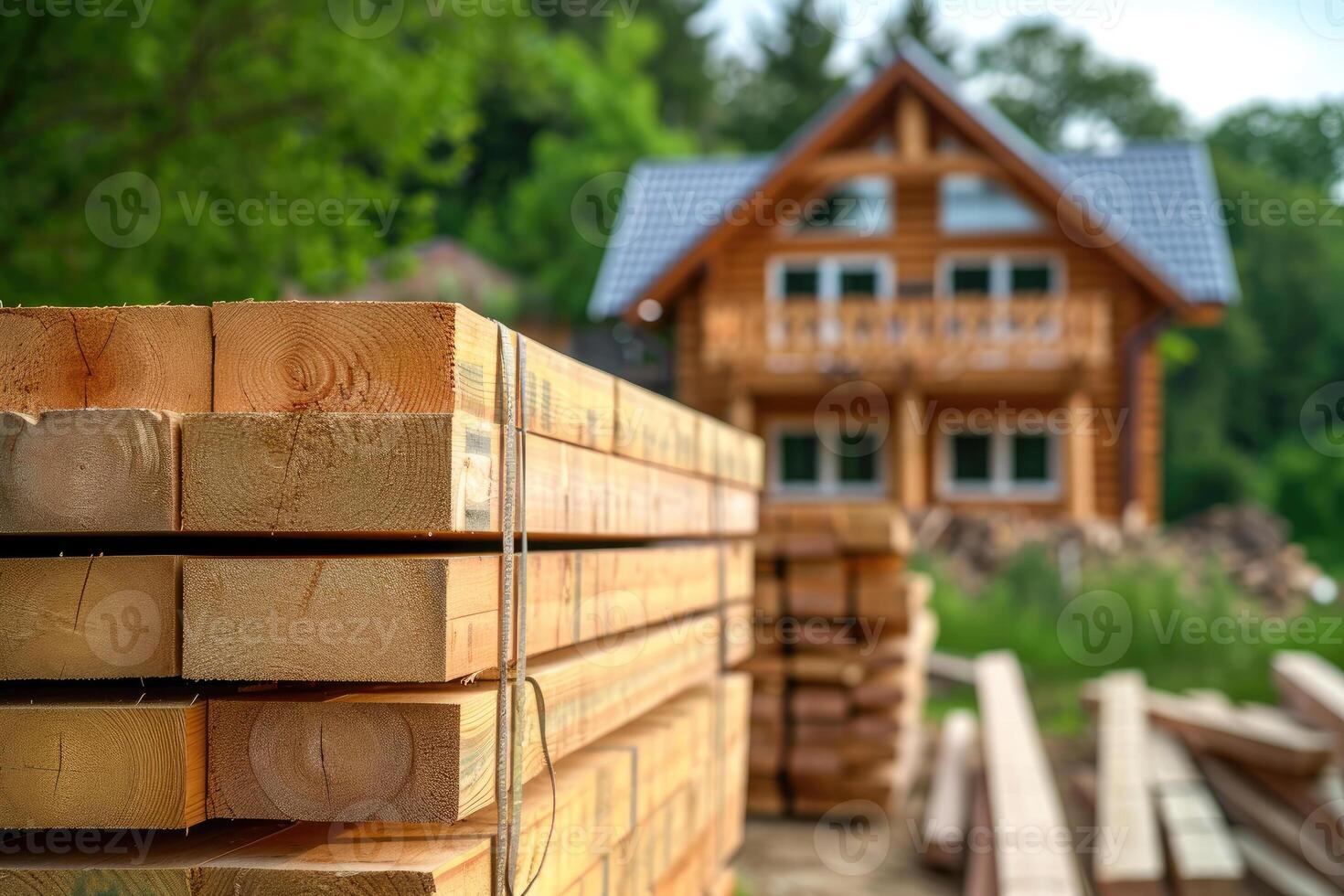 Timbers and a Wooden House photo