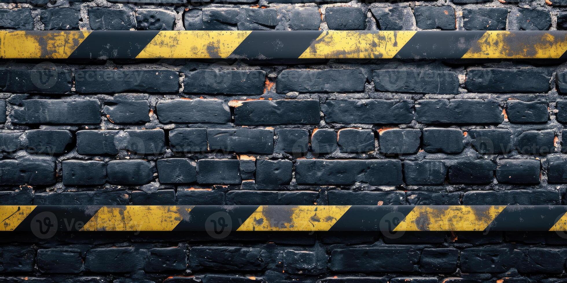 Black Brick Wall Background photo