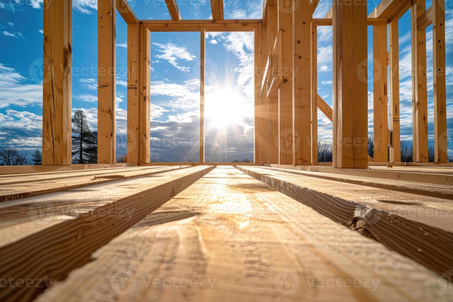 Frame of a Wooden House photo
