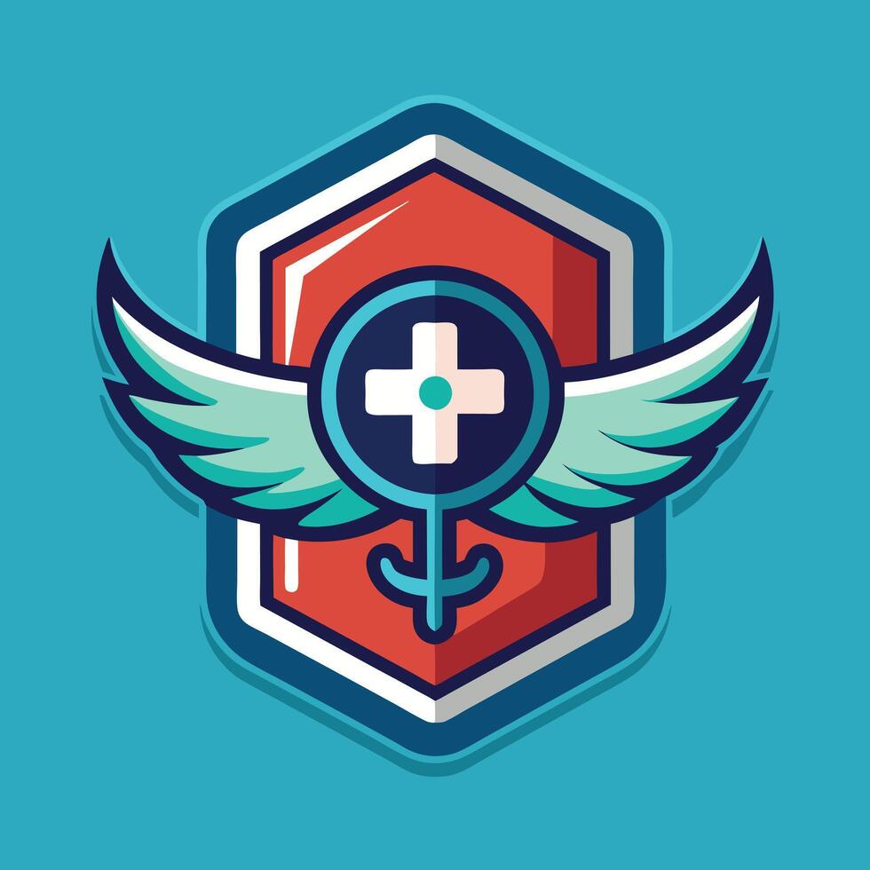 Medical Logo Illustration on solid background vector