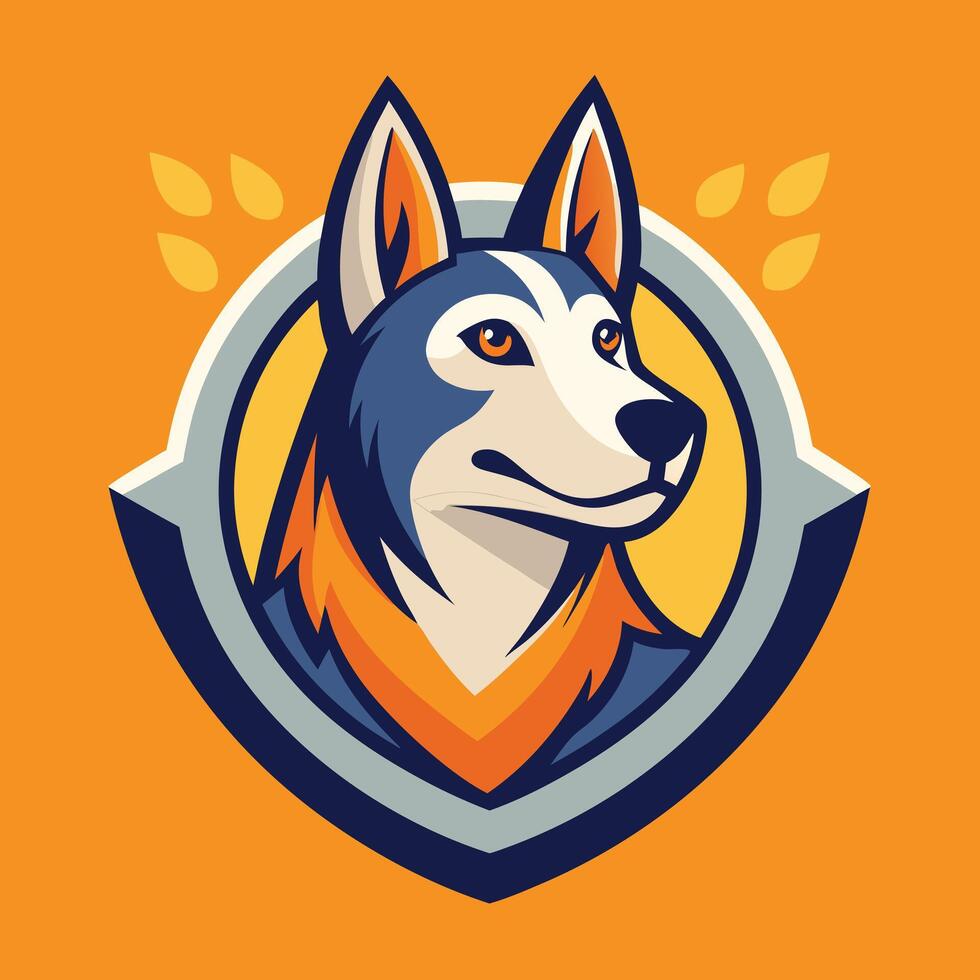 Pet Logo Illustration On solid background vector